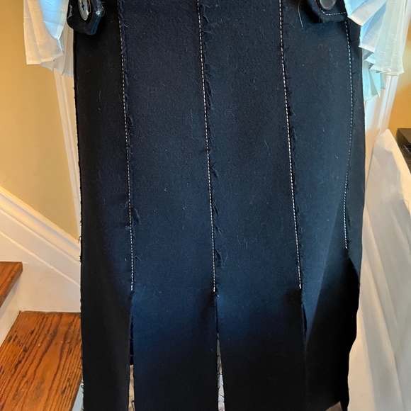 Suno Black Pleated Midi Skirt - Picture 3 of 5